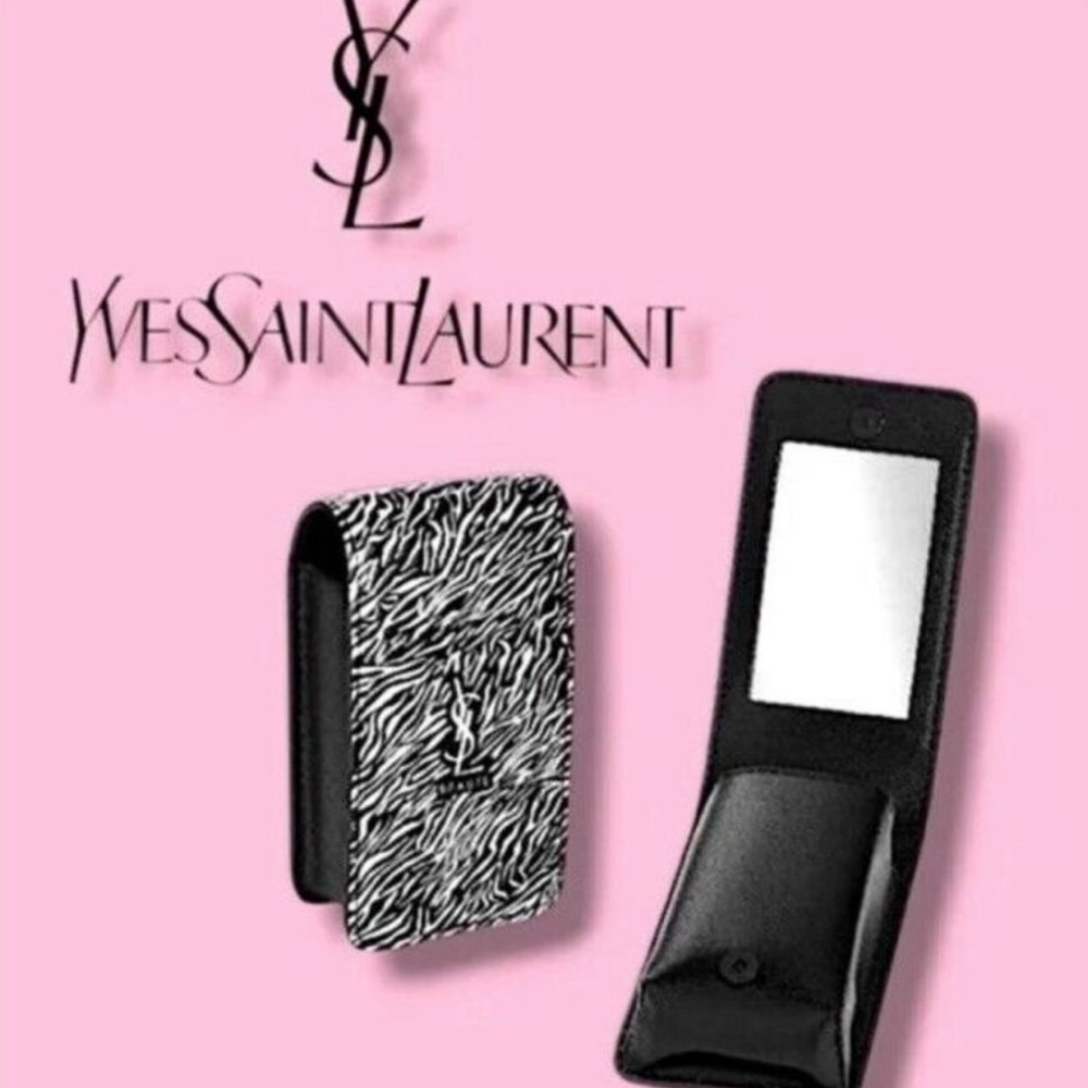 YSL Beauté Zebra Lipstick Pouch with Mirror